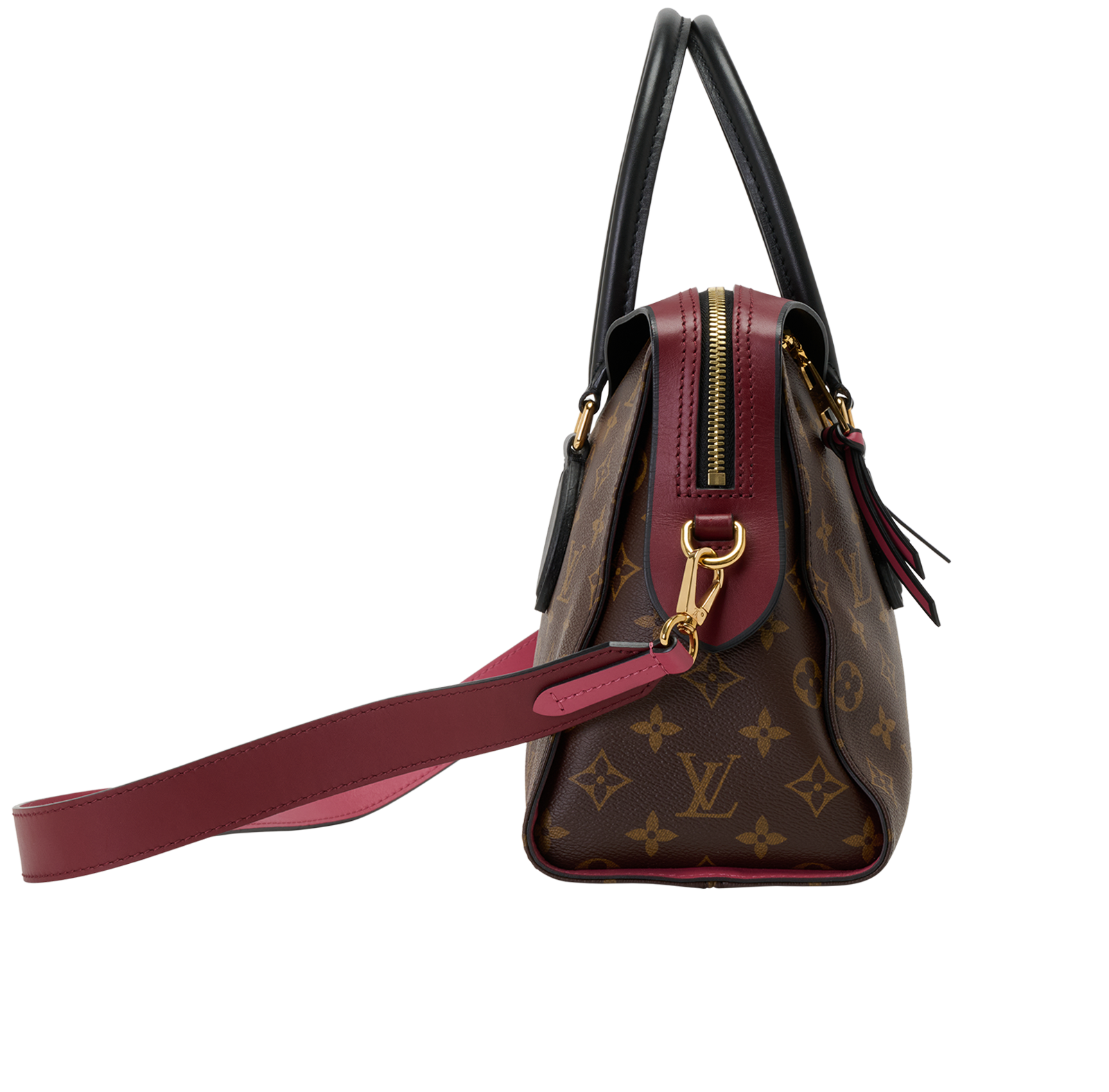 Tuileries, &pound;1,050, Handbags, Brown, Canvas, Side view